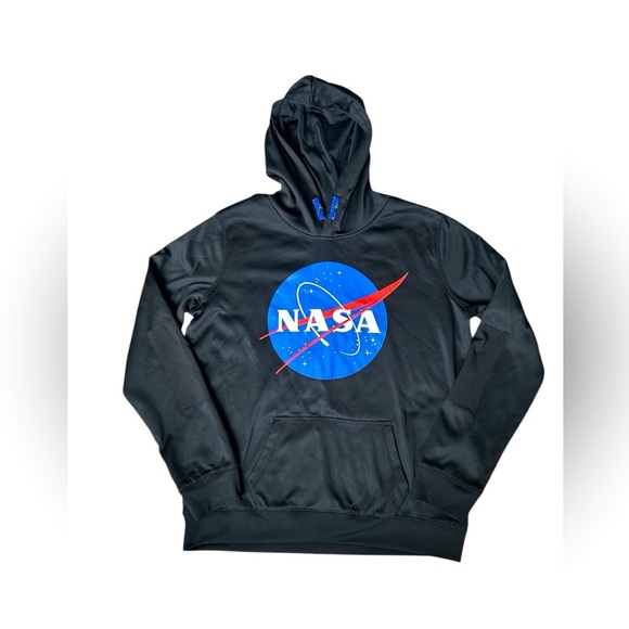 Lands’ End NWOT black NASA Hoodie Youth size XL 14/16 - Picture 1 of 6